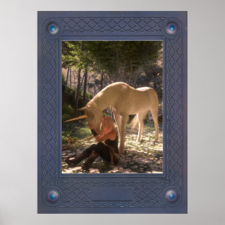 Unicorn och Guinevere Poster