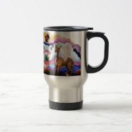 Unicorn och Hummingbird "för krona imperialistisk" Resemugg