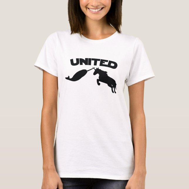 Unicorn och Narwhal T Shirt (Framsida)