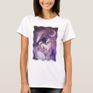 Unicorn och natthimmlen tee shirt