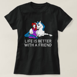 Unicorn och Princess lustik T Shirt