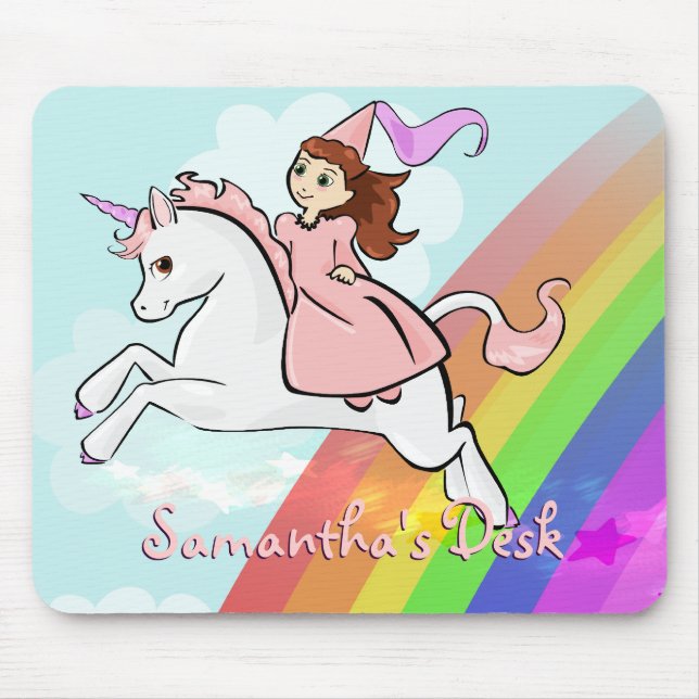 Unicorn och Princess Mousepad Musmatta (Framsidan)