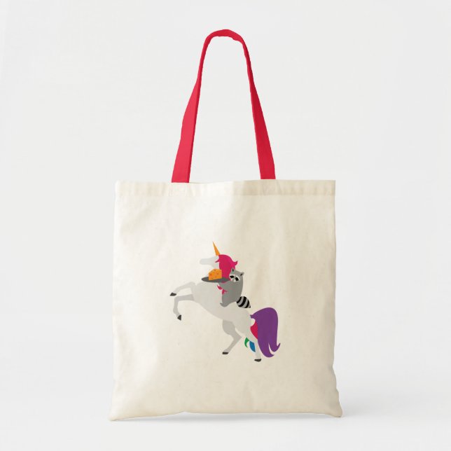 Unicorn och Raccoon Tygkasse (Framsidan)