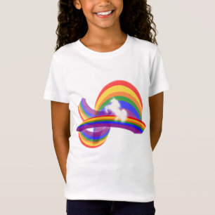 UNICORN OCH REGNBÅGE T SHIRT