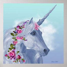 Unicorn och Ro Poster