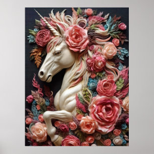 Unicorn och Ro Poster
