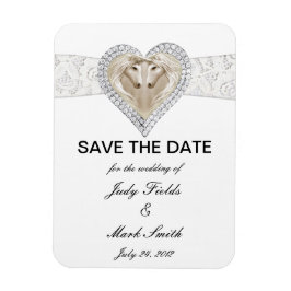 Unicorn och Snöre Spara datum magneter