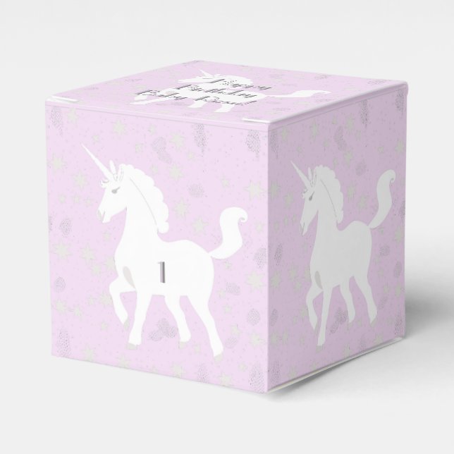 Unicorn och Stars Presentaskar (Framsidan Sidan)