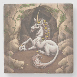 Unicorn of Earth Inslag Fantasy Art Stenunderlägg