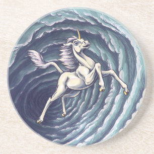 Unicorn of Luft Inslag Fantasy Art Underlägg
