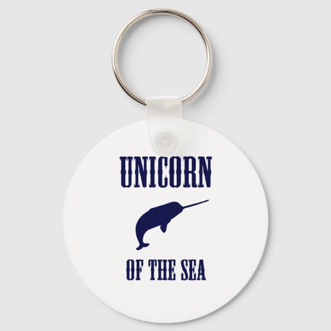 Unicorn of the Sea (Narwhal) Nyckelring (Framsida)