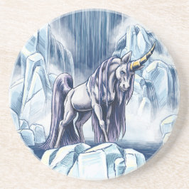 Unicorn of Vatten Inslag Fantasy Art Underlägg