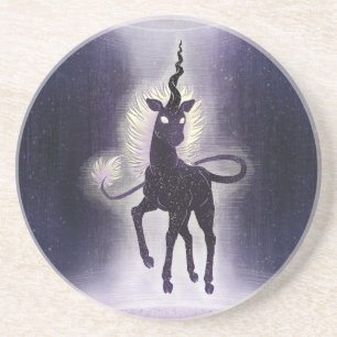 Unicorn of Void Aether and Space Fantasy Art Underlägg