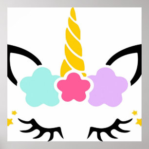 Unicorn öga lash poster