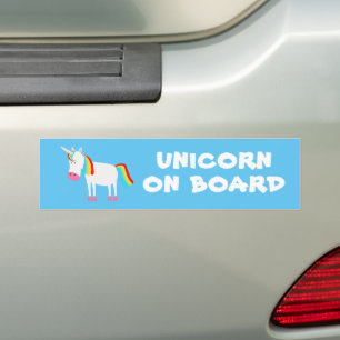 Unicorn ombord bildekal