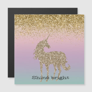 Unicorn Ombre Guld Glitter