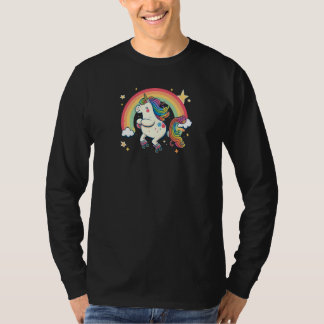 Unicorn On Skates Roller Derby T Shirt