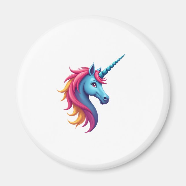 Unicorn on Snowboard - Funny Ski and Wintersports  Magnet (Framsidan)