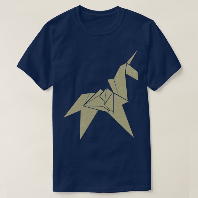 Unicorn Origami 2 T Shirt (Design framsida)