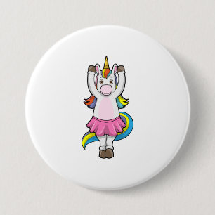 Unicorn på Ballet Dance med Skirt Knapp