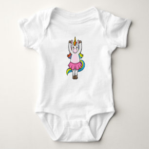 Unicorn på Ballet Dance med Skirt T Shirt