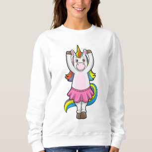 Unicorn på Ballet Dance med Skirt T Shirt