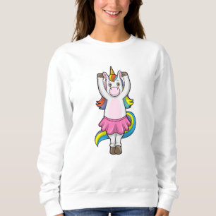 Unicorn på Ballet Dance med Skirt T Shirt