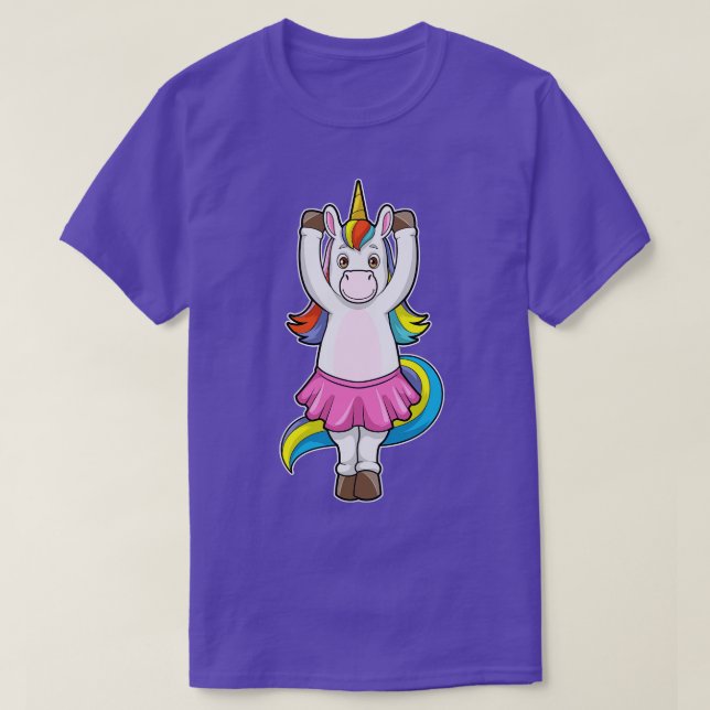 Unicorn på Ballet Dance med Skirt T Shirt (Design framsida)