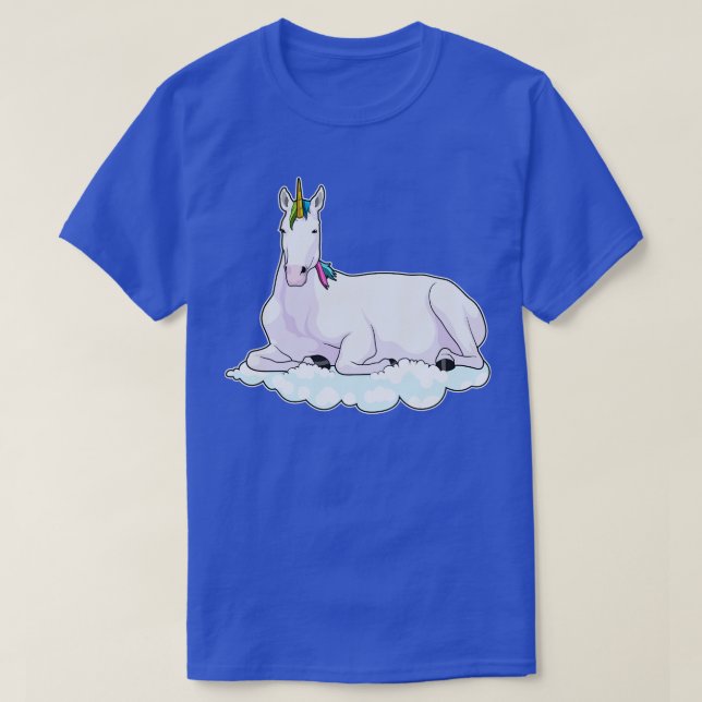 Unicorn på Cloud T Shirt (Design framsida)