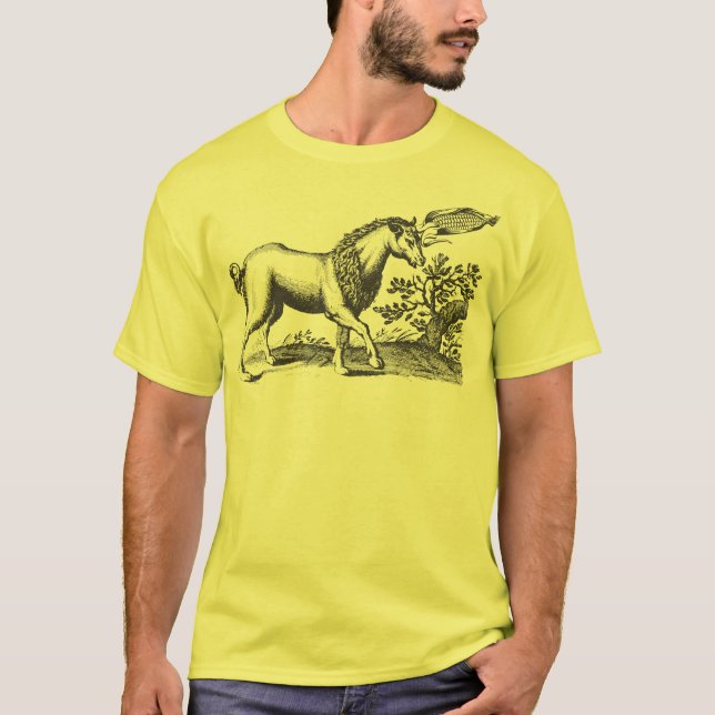 Unicorn på coben t shirt (Framsida)