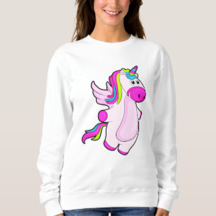 Unicorn på flygande t shirt