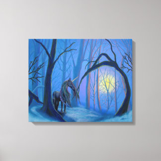 Unicorn på Premium Canvas