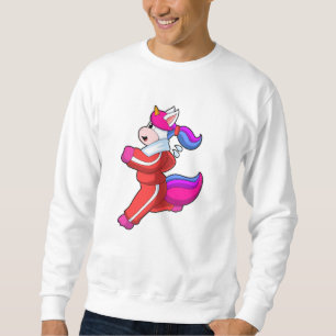 Unicorn på Running Lång Ärmad Tröja