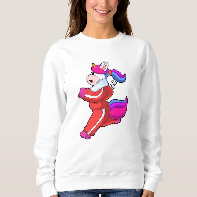 Unicorn på Running T Shirt (Framsida)