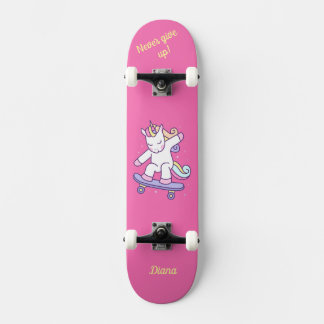 Unicorn på skateboard-för barn mini skateboard bräda 18,5 cm