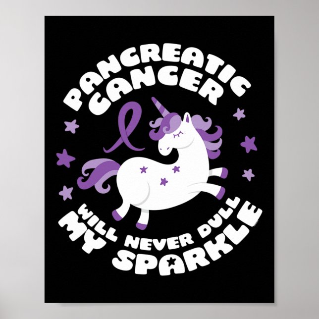 Unicorn Pancreatic Cancer Roligt Poster (Framsidan)