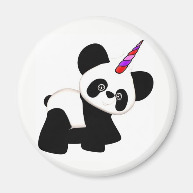 Unicorn Panda. Pandacorn Magnet (Framsidan)