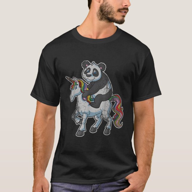 Unicorn Panda T Shirt (Framsida)