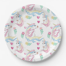 Unicorn Papper Plate