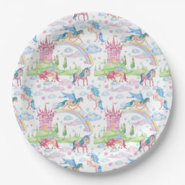 Unicorn Papper Plate