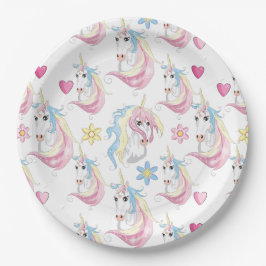 Unicorn Papper Plate