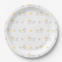 Unicorn Papper Plate