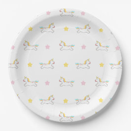 Unicorn Papper Plate