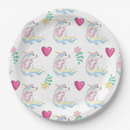 Unicorn Papper Plate