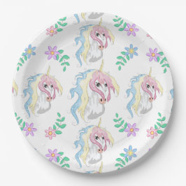 Unicorn Papper Plate