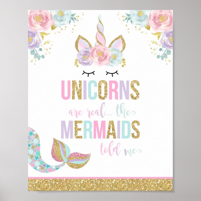 Unicorn Party Bord Poster Magic Unicorn (Framsidan)