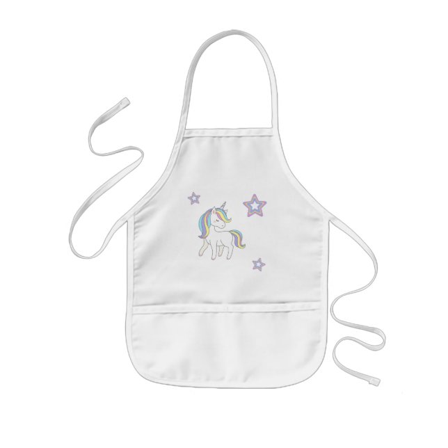 Unicorn Party Collection! Barnförkläde (Framsidan)