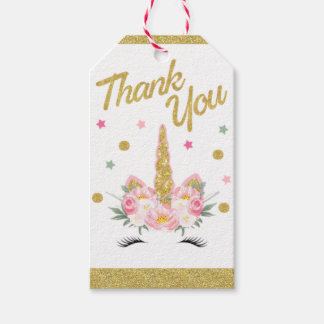 Unicorn Party-favoritMärkre Presentetikett