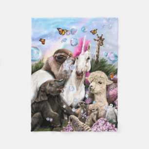 Unicorn Party Fleecefilt