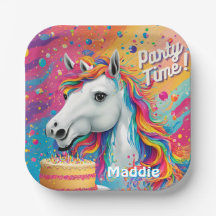 Unicorn Party Papper Plate